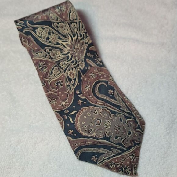 Vintage John Henry ultra men's all silk neck tie - Picture 1 of 5